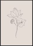 Neutral Sketchy Flower Set