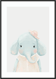 Sweet Elephant Nursery Print - Printy