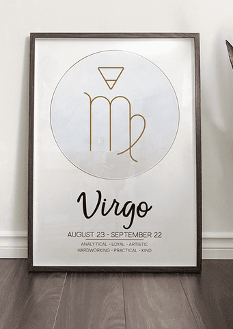 Virgo Zodiac Symbol Print - Printy