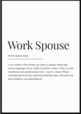Work Spouse Definition Print - Printy