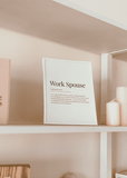 Work Spouse Definition Print - Printy