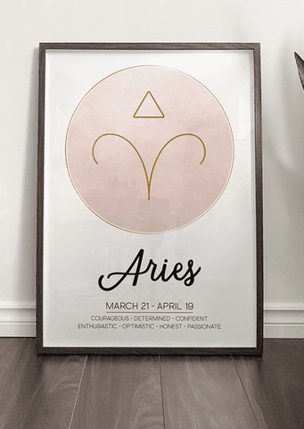 Aries Zodiac Symbol Print - Printy