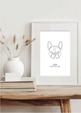 Personalised French Bulldog Print