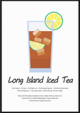 Long Island Iced Tea Cocktail Print - Printy