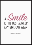 Marilyn Monroe - A smile is the best makeup any girl can wear - Printy