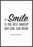 Marilyn Monroe - A smile is the best makeup any girl can wear - Printy