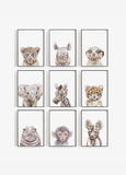 Safari Nursery Collection Set of 9