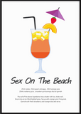 Sex On The Beach Cocktail Print - Printy