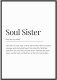 Soul Sister Definition Print