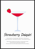 Strawberry Daiquiri Cocktail Print - Printy