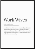 Work Wives Definition Print